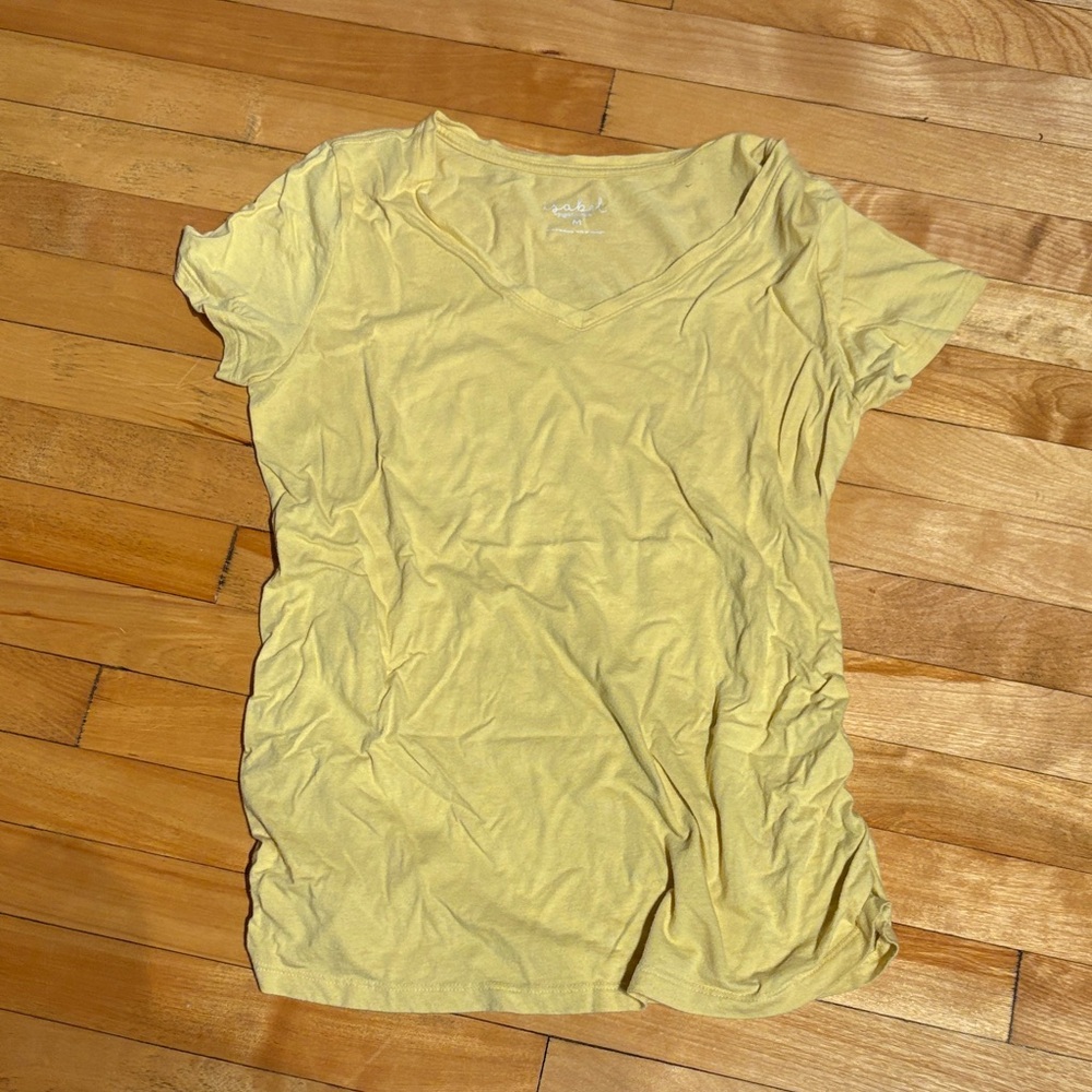 Ingrid & Isabel Soft Yellow V-Neck Tee